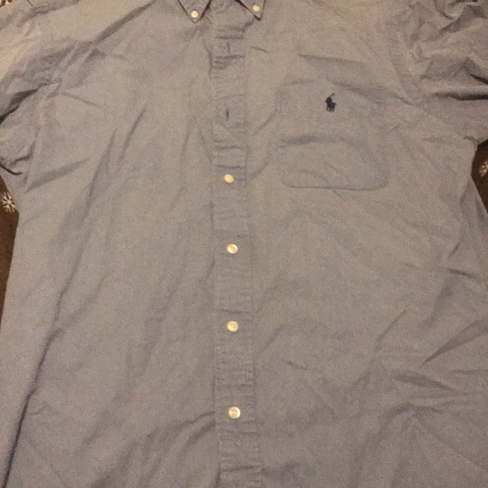 Ralph Lauren blue pocket shirt medium classic fit